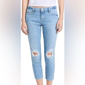 FRAME Women's Le Garcon Crop Jeans